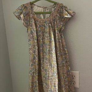 Short sleeve floral print dress